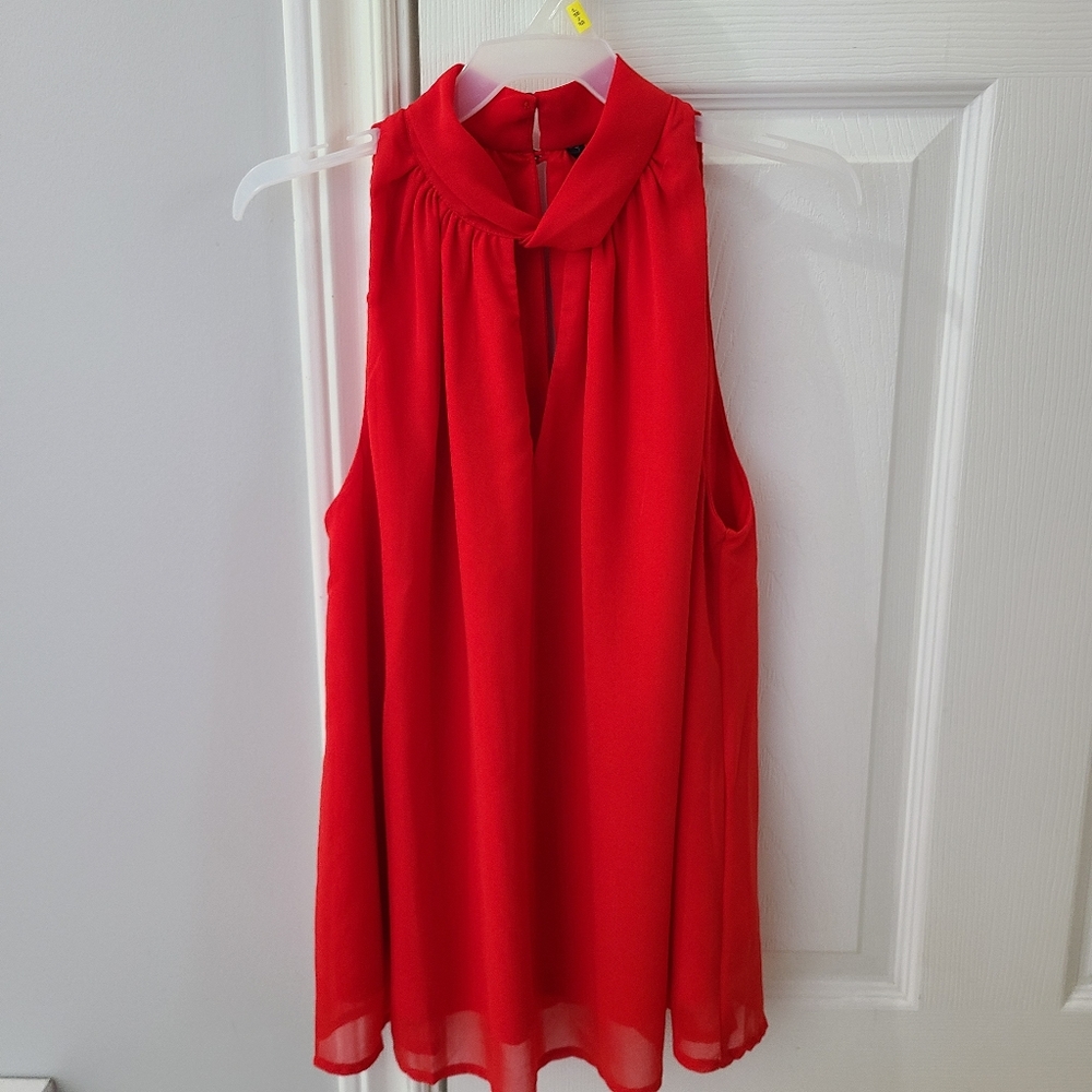 Red Vero Moda halter blouse